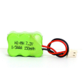 Batería recargable de 7.2V Ni-mh 1 / 3AAA 150mAh